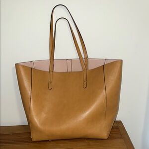 GAP Tan Leather Tote Bag